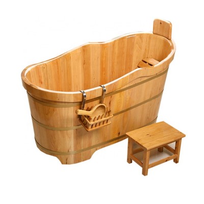 cheap freestanding japanese wood sauna bathtub